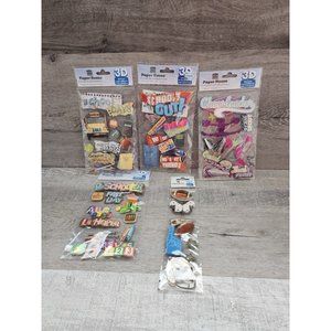Scrapbooking 3D Stickers First Day School Cheerleader Football RETIRED - NEW #35
